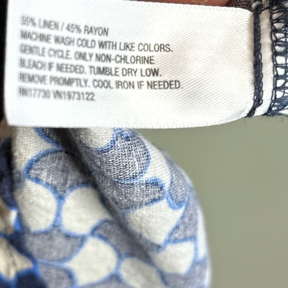 Ava & Viv Geometric Linen Blend Halter Sundress - Picture 9 of 10